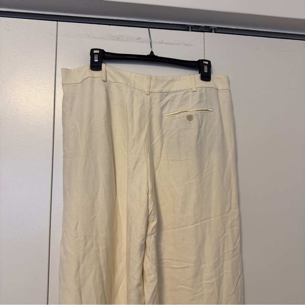 Ralph Lauren Cream Wide-Leg Trousers - Picture 5 of 6